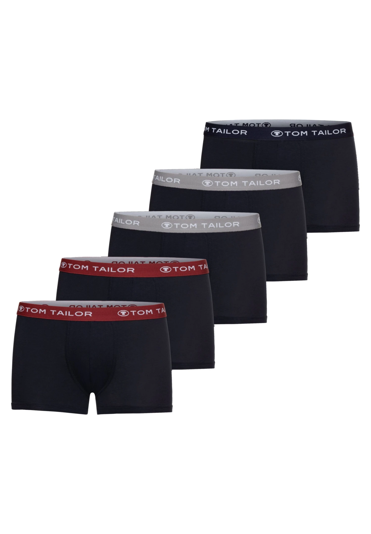 Tom Tailor 5Er Pack - Onderbroeken - Blau Mittel Uni 3 Tom Tailor 5Er Pack - Onderbroeken - Blau Mittel Uni - Afbeelding 3