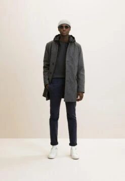 TOM TAILOR Denim Halflange Jas - Grey Melange Twill -Tom Tailor dc1fe56ddf524f0e9d8fd909516e3a4d