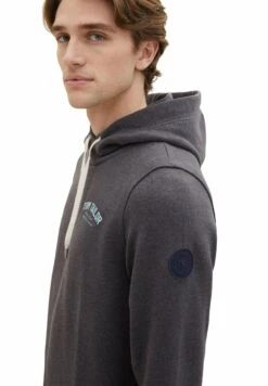 Tom Tailor Mit Logo Print - Hoodie - Dark Grey Melange -Tom Tailor dc51b4751c694888ae631132304a8504