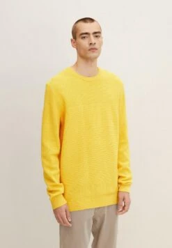 Tom Tailor Basic Strcutred- Trui - Pleasant Yellow Melange