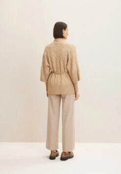 Tom Tailor Gebundener - Vest - Soft Light Camel Melange -Tom Tailor dd98bac15a634f4a807b87c04b0b2185