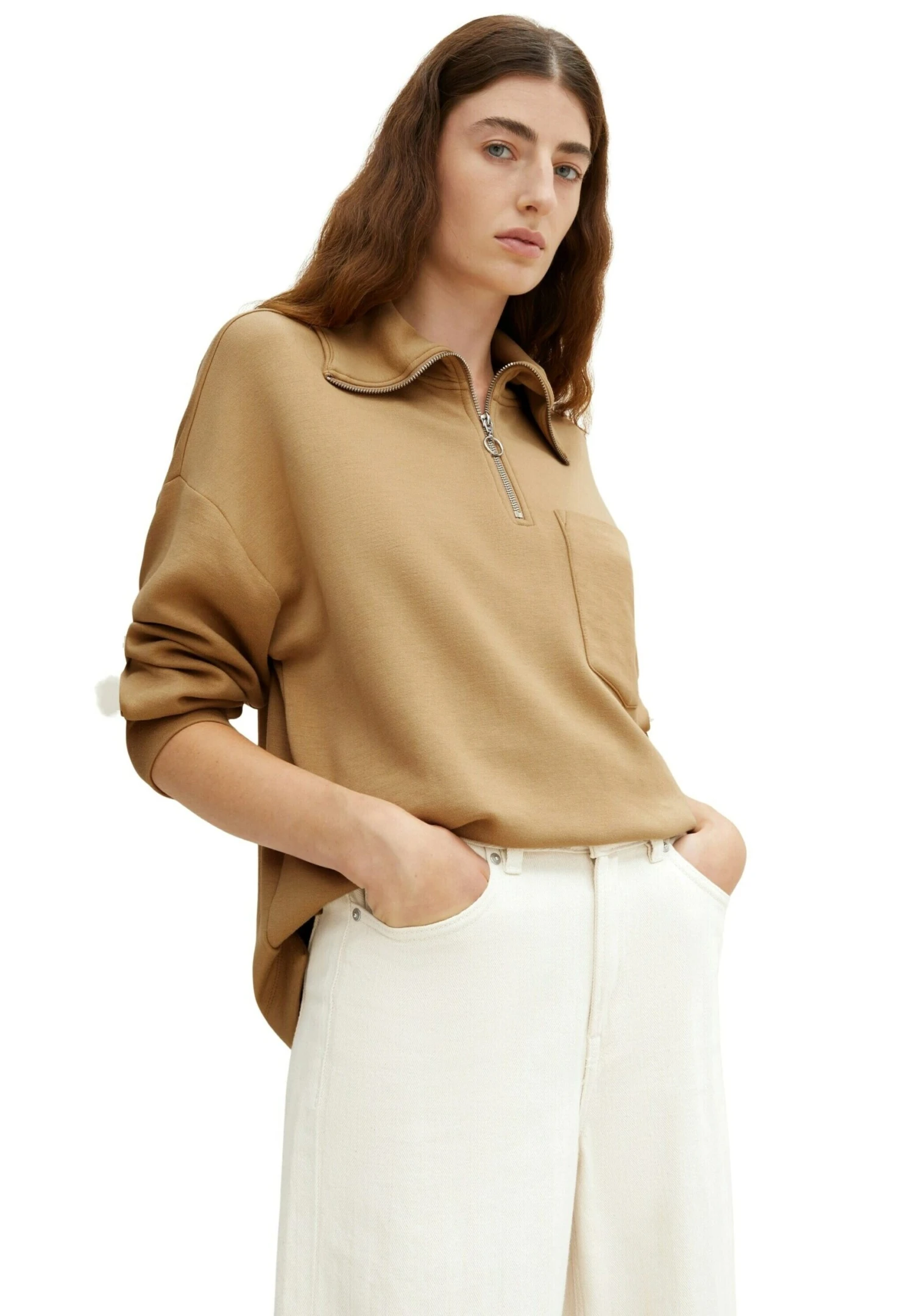 Tom Tailor Longsleeve - Soft Light Camelmel 5 Tom Tailor Longsleeve - Soft Light Camelmel - Afbeelding 5