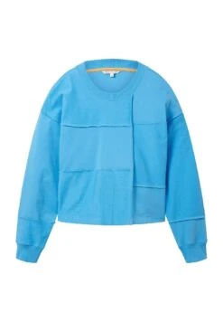 TOM TAILOR Denim Cropped Patchwork- Sweater - Rainy Sky Blue 12 TOM TAILOR Denim Cropped Patchwork- Sweater - Rainy Sky Blue -Tom Tailor de20d2b9cdfe41f385cc9b91580b1818