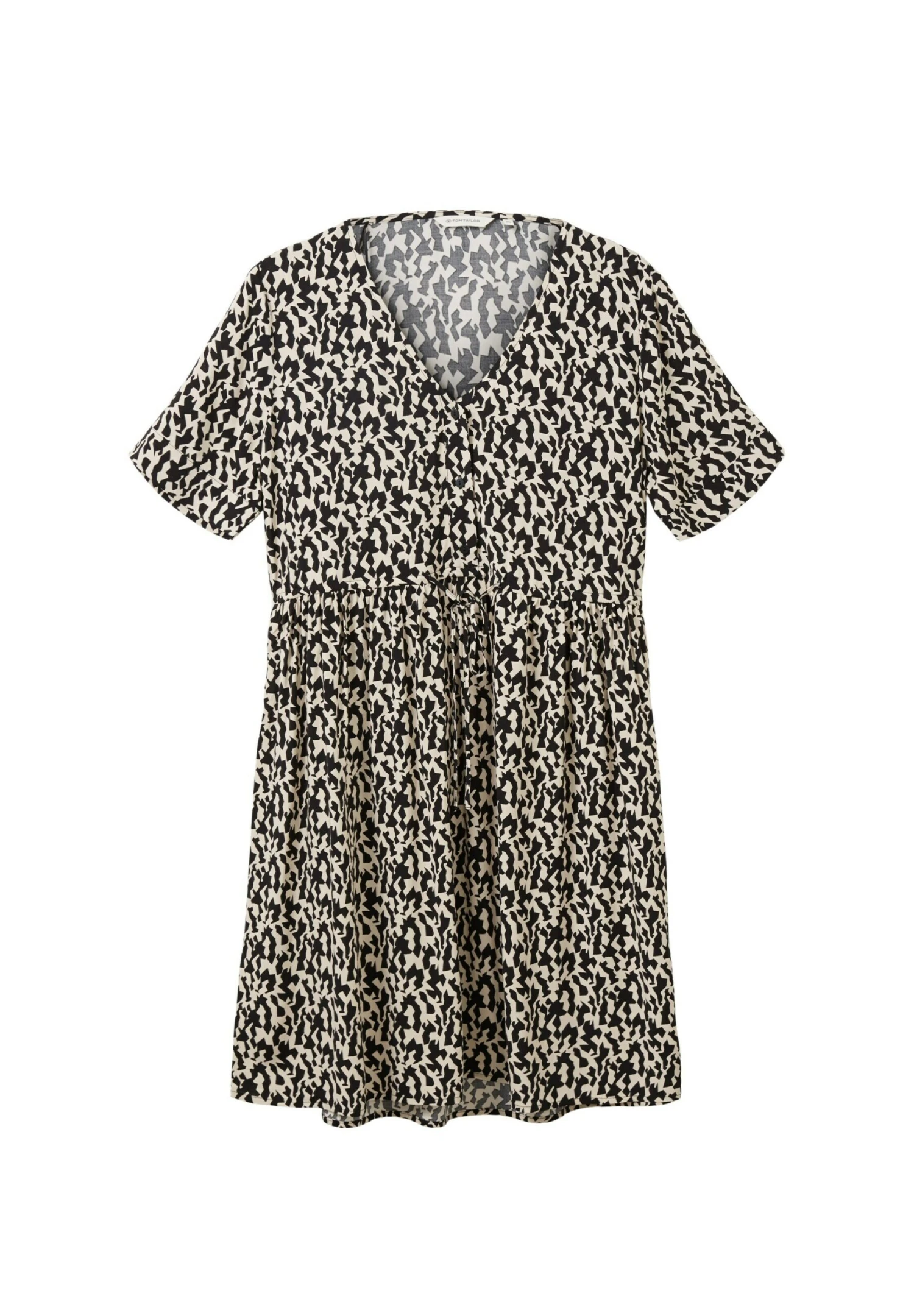 Tom Tailor Mit Allover-Print - Blousejurk - Black Small Abstract Design 6 Tom Tailor Mit Allover-Print - Blousejurk - Black Small Abstract Design - Afbeelding 6