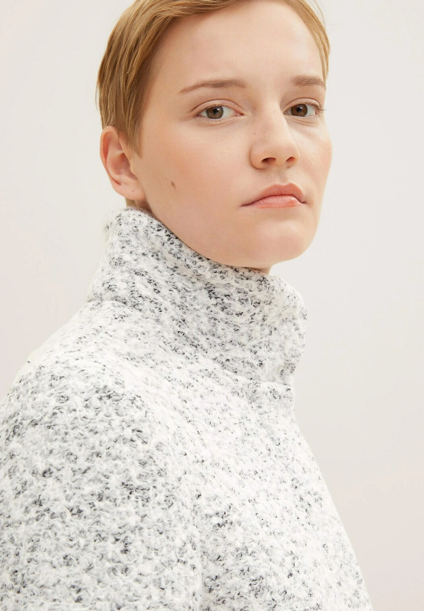 TOM TAILOR Denim Bouclé - Mantel - Grey Black Boucle 3 TOM TAILOR Denim Bouclé - Mantel - Grey Black Boucle - Afbeelding 3