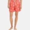 TOM TAILOR Denim Mit Allover-Print - Zwemshorts - Red White Big Coral Print
