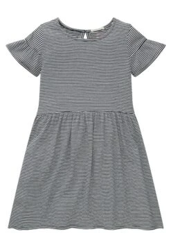 Tom Tailor Gestreiftes - Jurk - Wool White Dark Blue Stripe