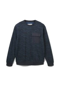 TOM TAILOR Denim Mit Print  - Sweater - Dark Grey Blue Marble Print -Tom Tailor e0ccd769a06f4de4b337f5bbc6008e50