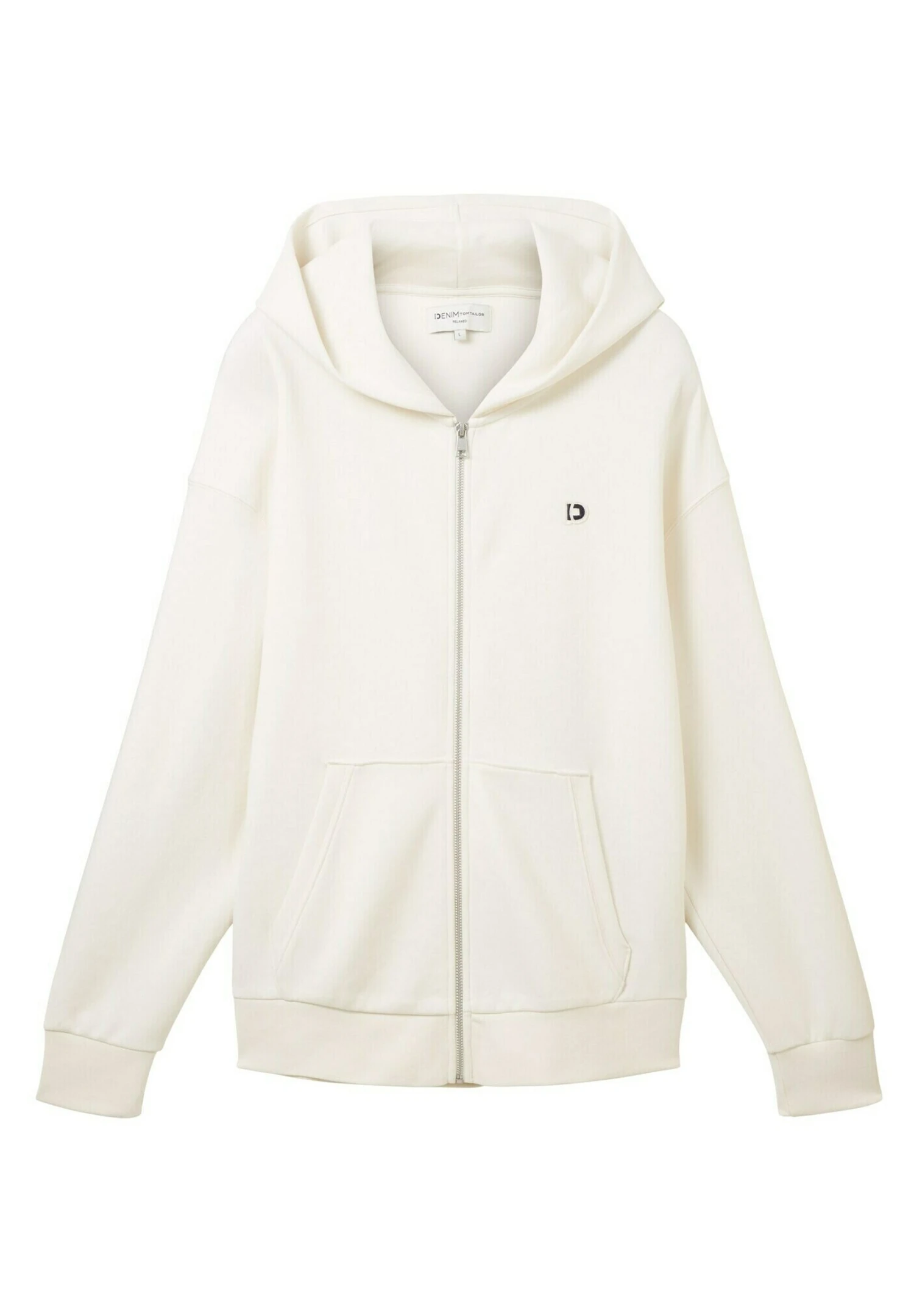 Tom Tailor Sweater Met Rits - Wool White 5 Tom Tailor Sweater Met Rits - Wool White - Afbeelding 5