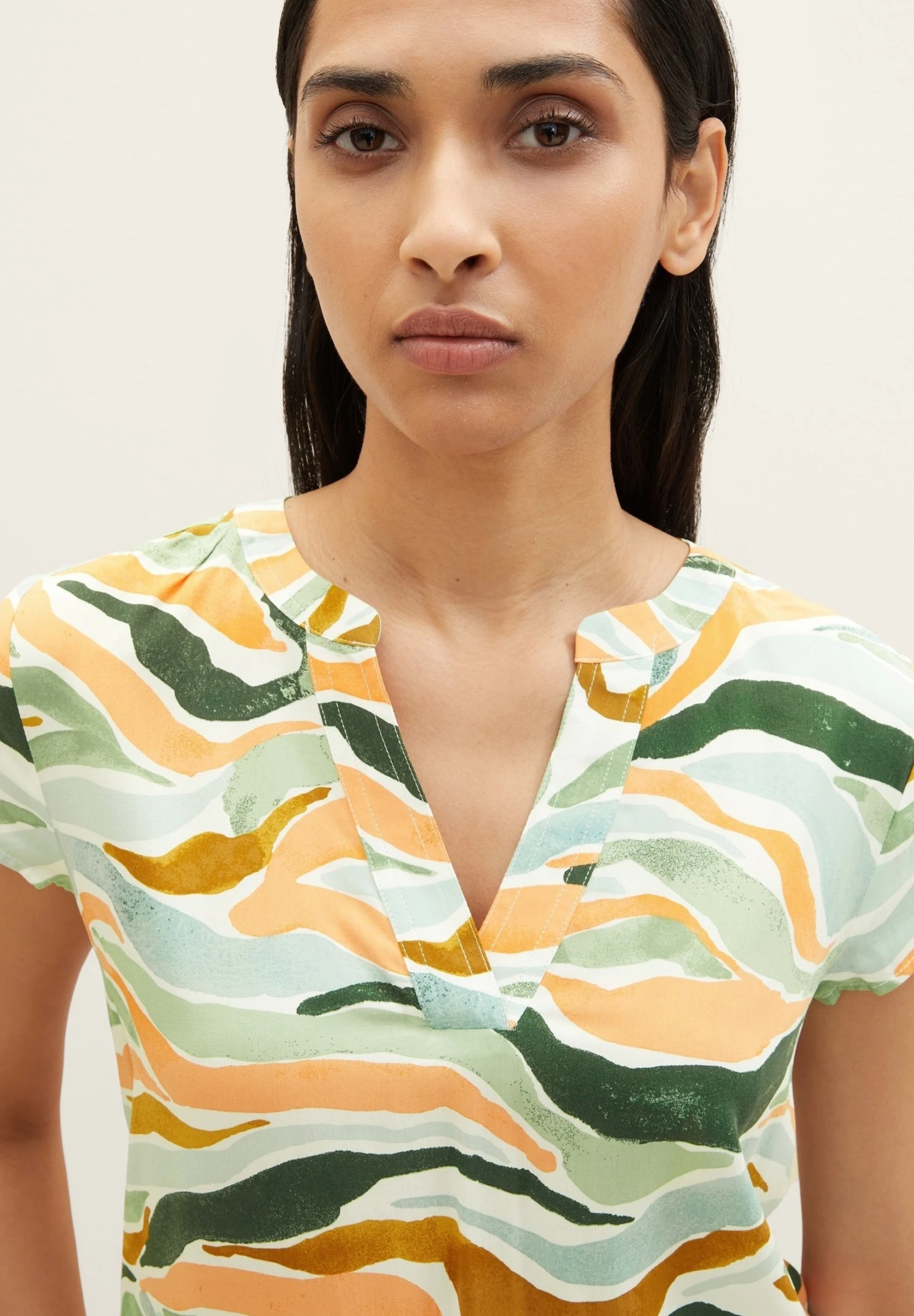 Tom Tailor Blouse - Colorful Wavy Design 4 Tom Tailor Blouse - Colorful Wavy Design - Afbeelding 4