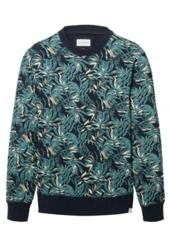 Tom Tailor Mit Allover-Print - Sweater - Navy Green Big Leaf Design -Tom Tailor e2966e2f230c4c1faa5843de2baa2302