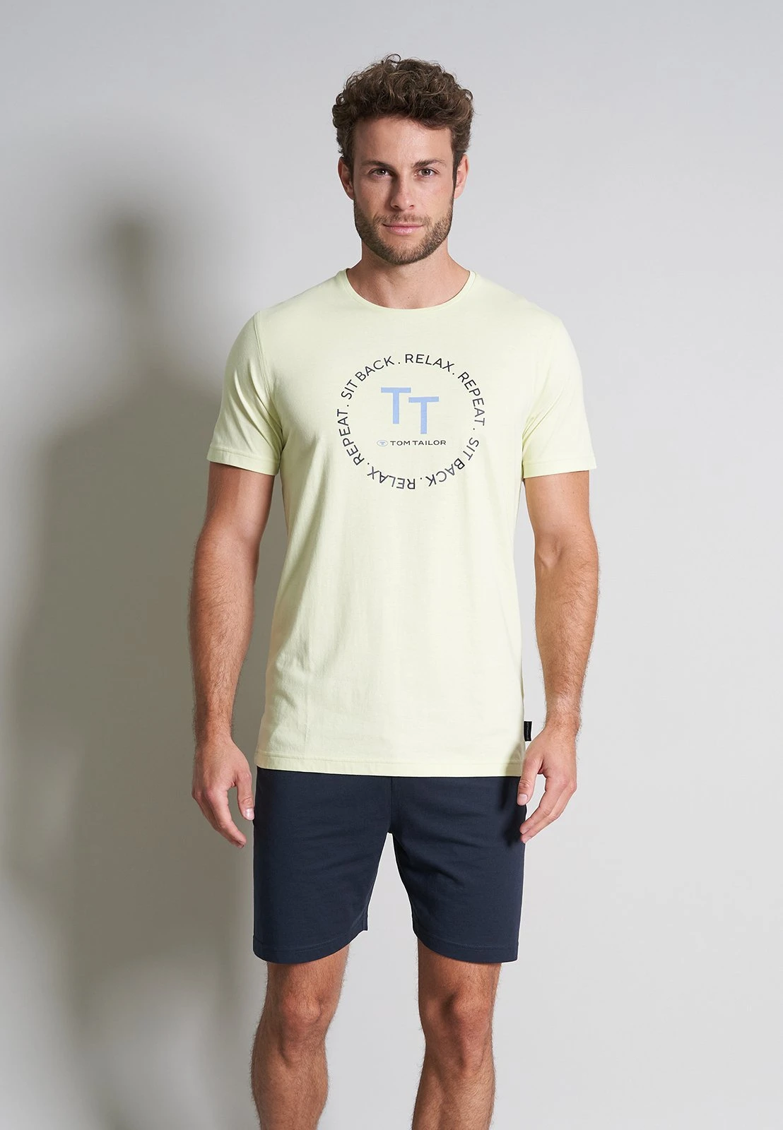 Tom Tailor Set - Pyjama - Grün Hell Uni 1 Tom Tailor Set - Pyjama - Grün Hell Uni