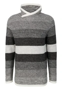 TOM TAILOR Denim Melange Optik - Trui - Grey Black Color Flow -Tom Tailor e409153a2e8845759ca64922de5dc29e