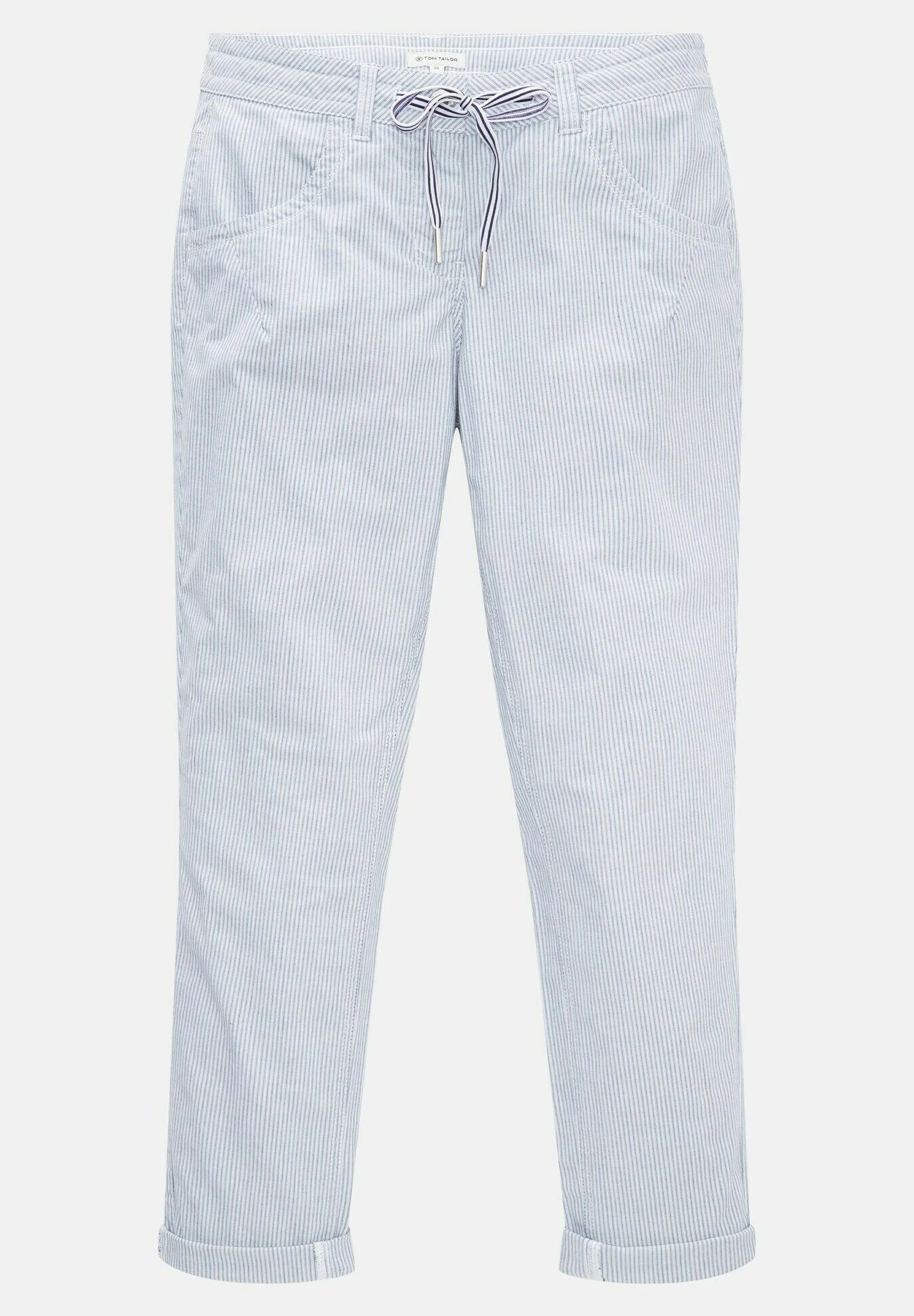 Tom Tailor Tapered - Broek - Blue Stripe Pants 11 Tom Tailor Tapered - Broek - Blue Stripe Pants - Afbeelding 11