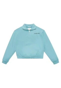 Tom Tailor Mit Reissverschluss  - Sweater - Bright Reef Blue