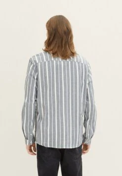 TOM TAILOR Denim Overhemd - Navy Off White Big Stripe -Tom Tailor e51513435b894d58b6b3eb1c84b21971