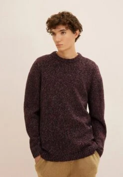 TOM TAILOR Denim Trui - Black Based Nep Yarn