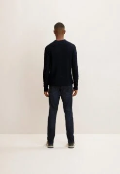 Tom Tailor Josh - Straight Leg Jeans - Used Dark Stone Blue Denim -Tom Tailor e550189f074b42eab5175ecc31257af1