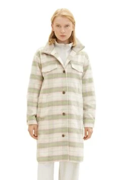 TOM TAILOR Denim Mantel - Light Grey Rose Check -Tom Tailor e555adee167642baa75b7d4609061152