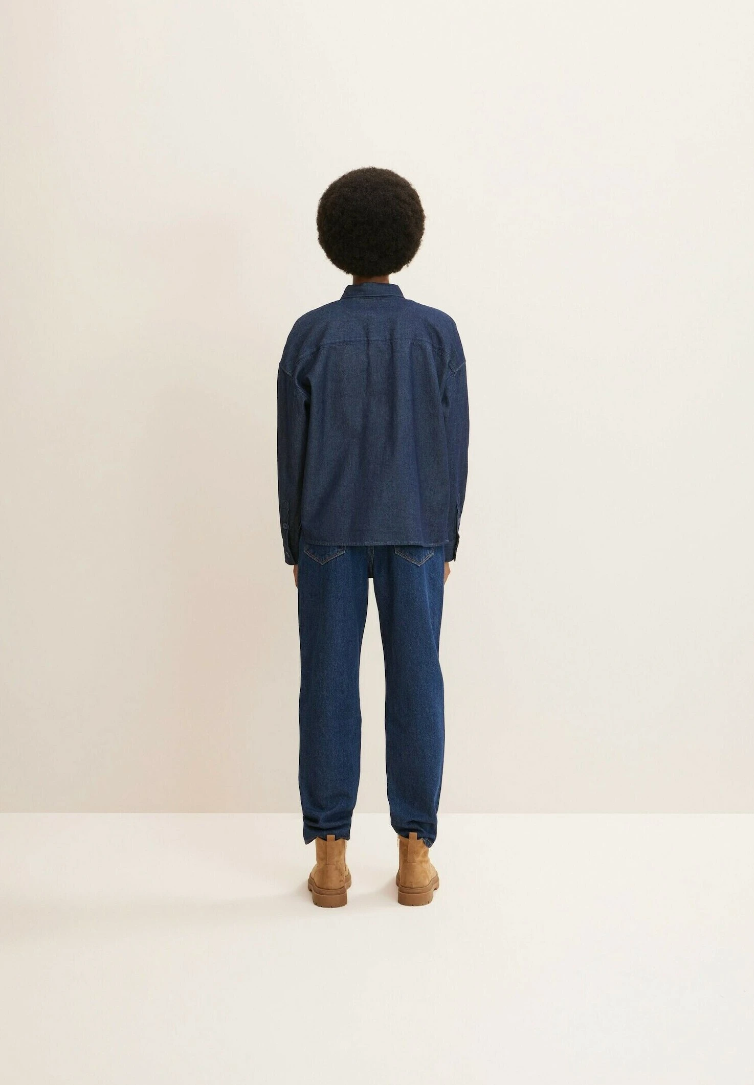 Tom Tailor Loose Fit- Overhemdblouse - Blue Denim 3 Tom Tailor Loose Fit- Overhemdblouse - Blue Denim - Afbeelding 3