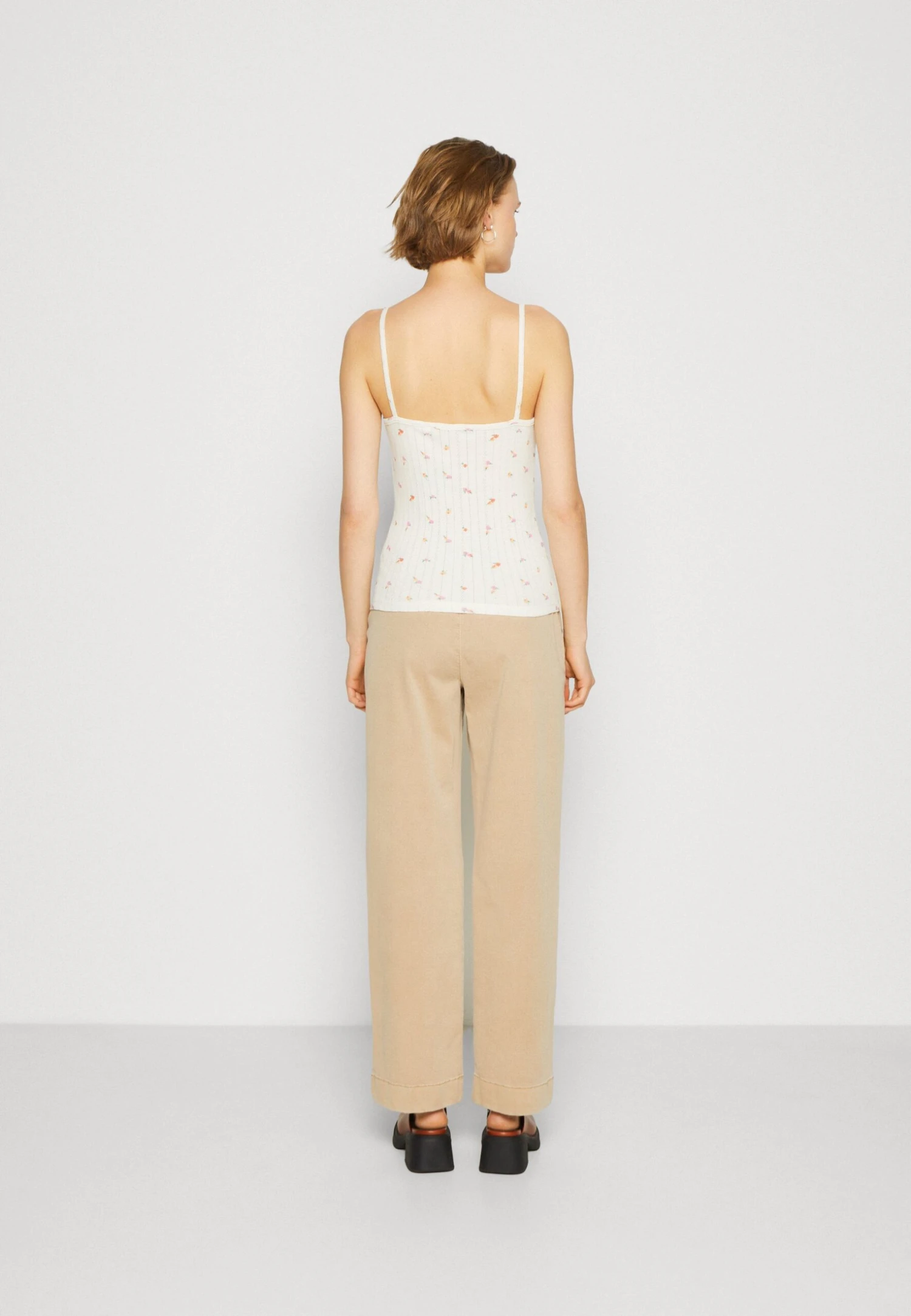 TOM TAILOR Denim Pointelle - Top - Off White 3 TOM TAILOR Denim Pointelle - Top - Off White - Afbeelding 3