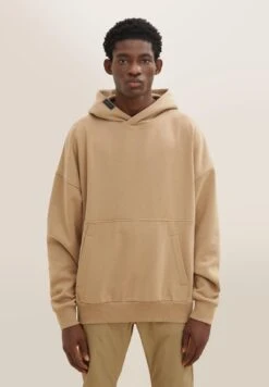 TOM TAILOR Denim Oversized Cutline - Sweater - Splashed Clay Beige