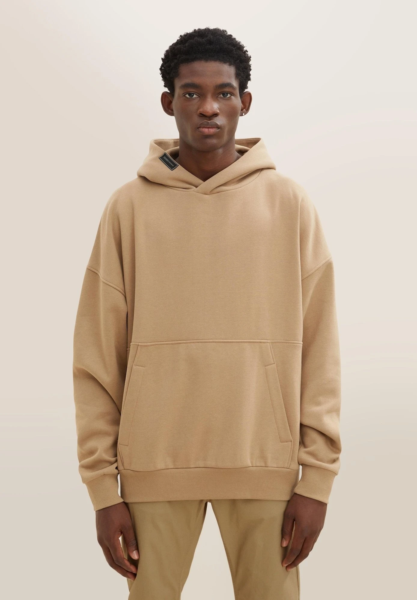 TOM TAILOR Denim Oversized Cutline - Sweater - Splashed Clay Beige 1 TOM TAILOR Denim Oversized Cutline - Sweater - Splashed Clay Beige