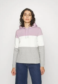 TOM TAILOR Denim Color Block Hoodie - Hoodie - Soft Mauve