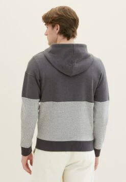 Tom Tailor Sweater Met Rits - Dark Grey Melange -Tom Tailor e6cf32f3ad1d49e4b465615fe8934784