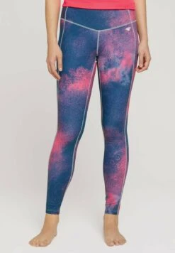Tom Tailor Legging - Dk Blue Neonpink