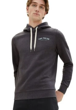 Tom Tailor Mit Logo Print - Hoodie - Dark Grey Melange -Tom Tailor e76809514c284c18a760bad68a76d8ba
