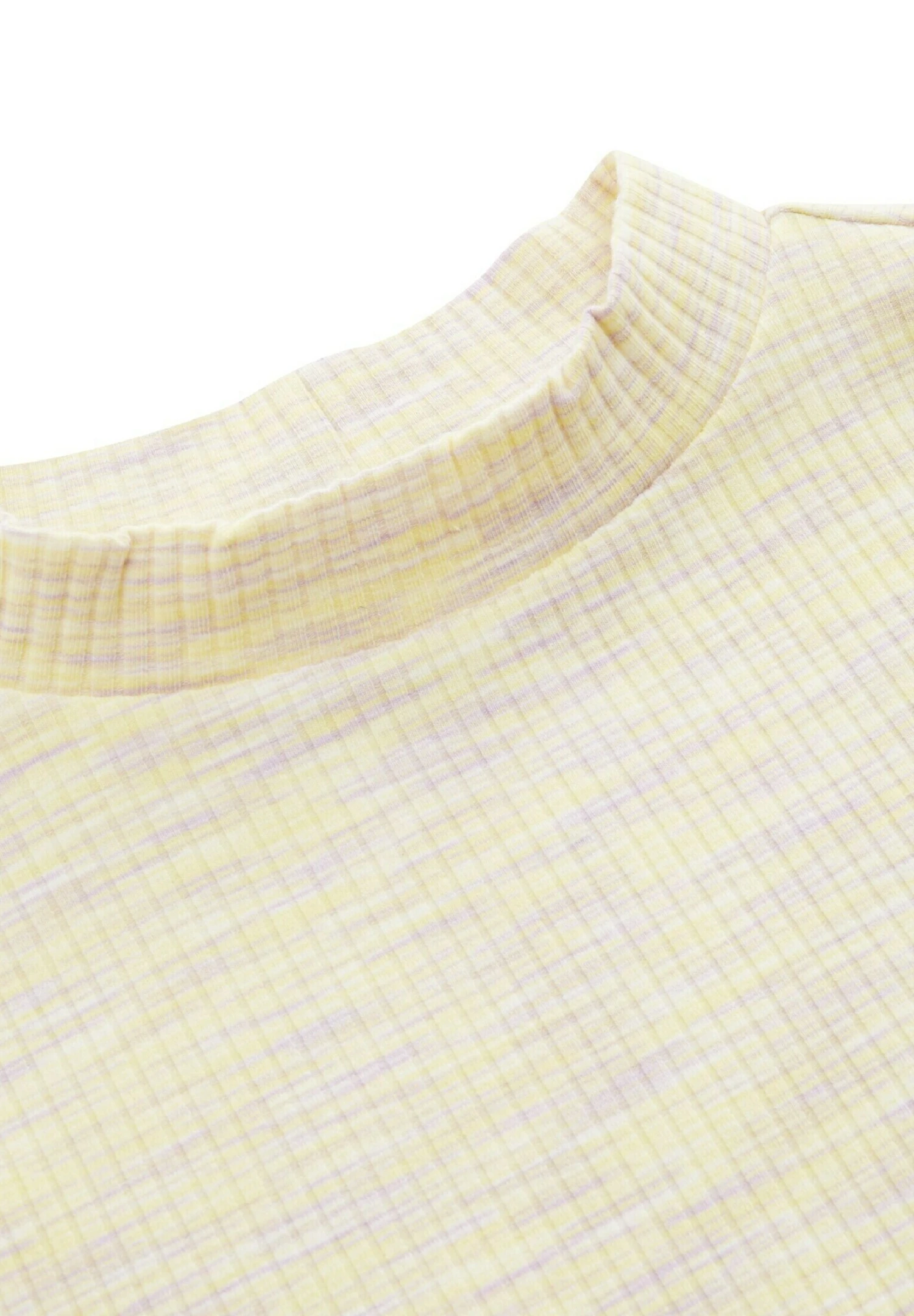 Tom Tailor Mit Struktur - T-Shirt Print - Lime Lilac White Space Dye 3 Tom Tailor Mit Struktur - T-Shirt Print - Lime Lilac White Space Dye - Afbeelding 3
