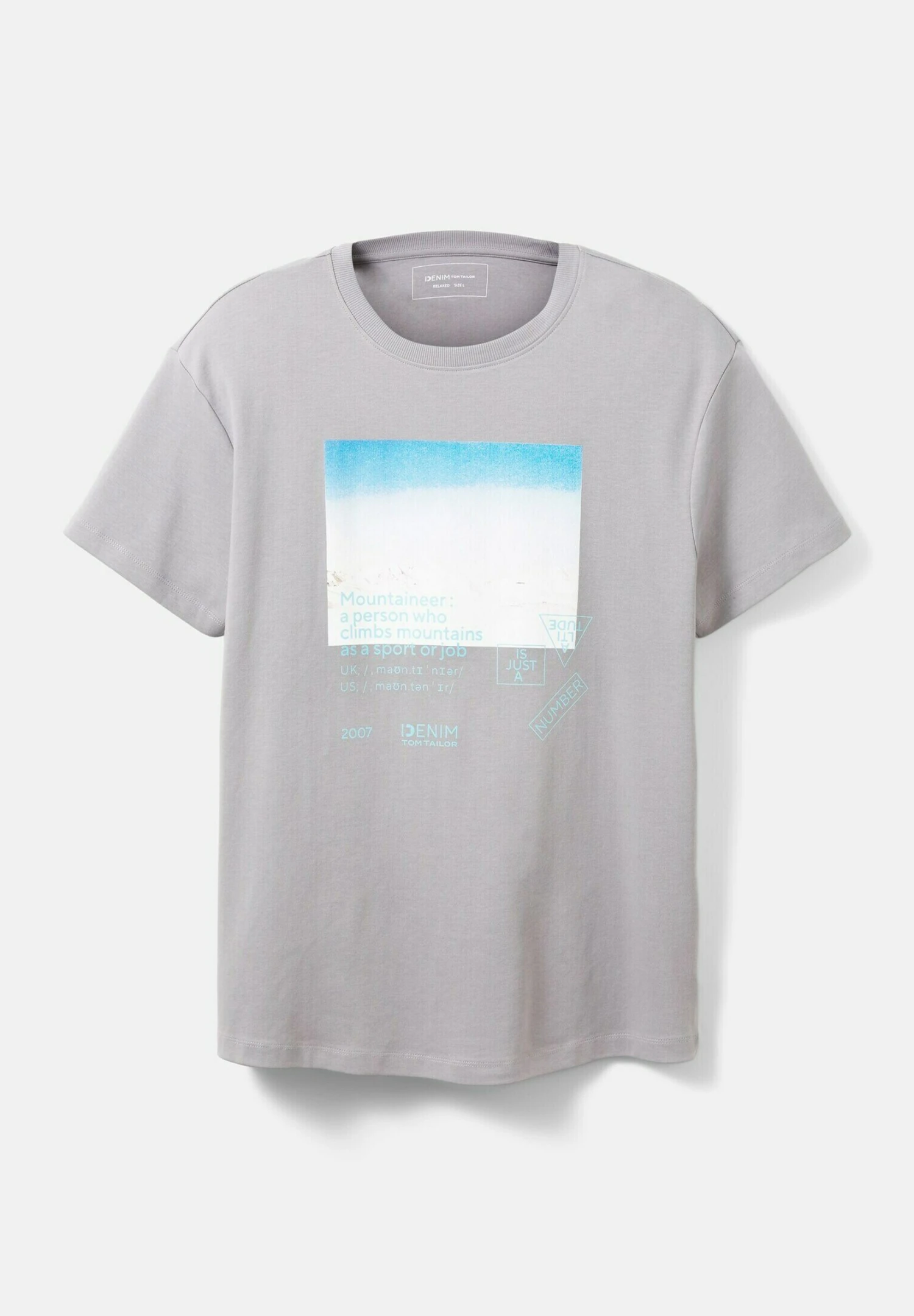 TOM TAILOR Denim Mit Fotoprint - T-Shirt Print - Explicit Grey 8 TOM TAILOR Denim Mit Fotoprint - T-Shirt Print - Explicit Grey - Afbeelding 8