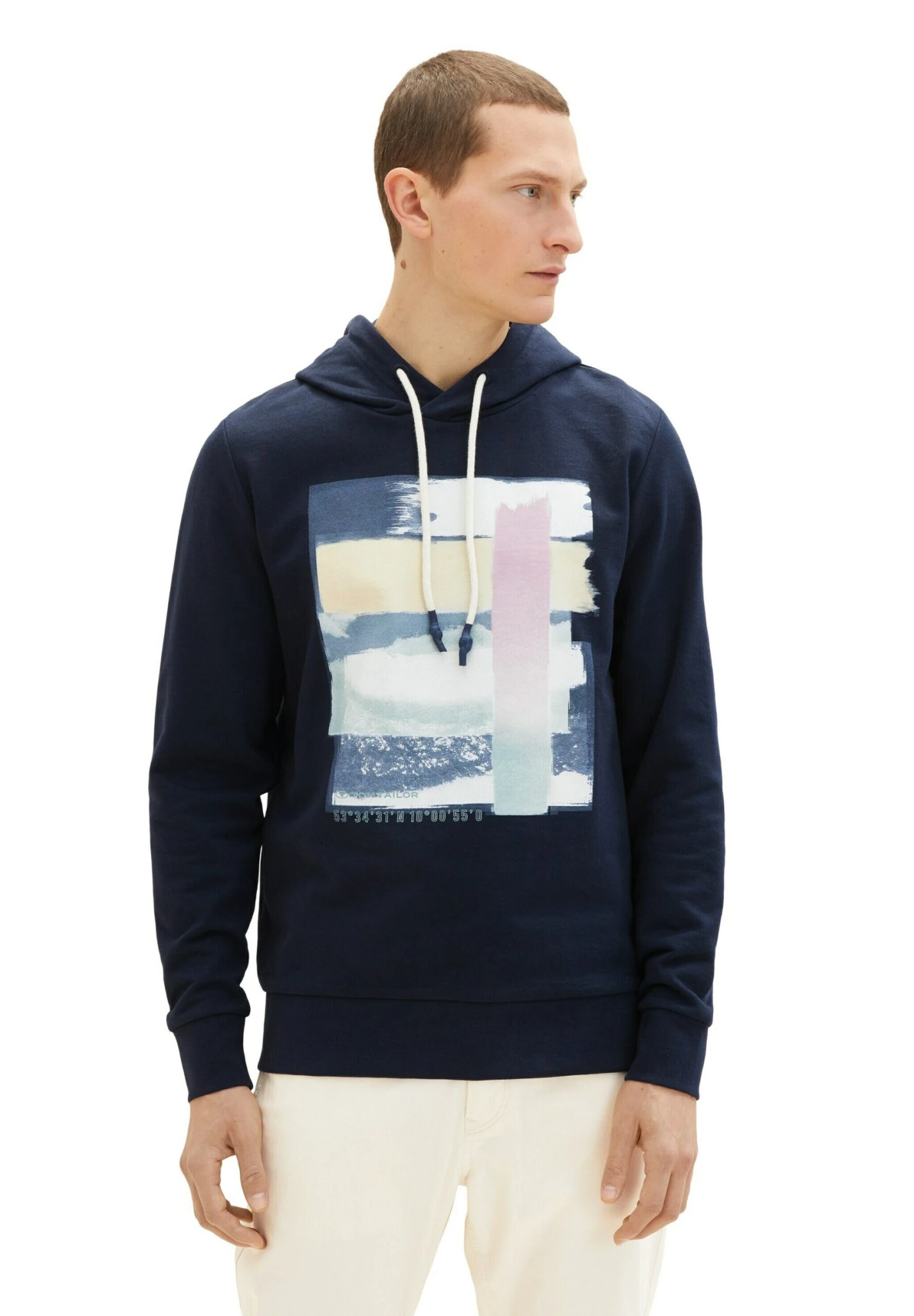 Tom Tailor Printed - Hoodie - Sky Captain Blue 5 Tom Tailor Printed - Hoodie - Sky Captain Blue - Afbeelding 5