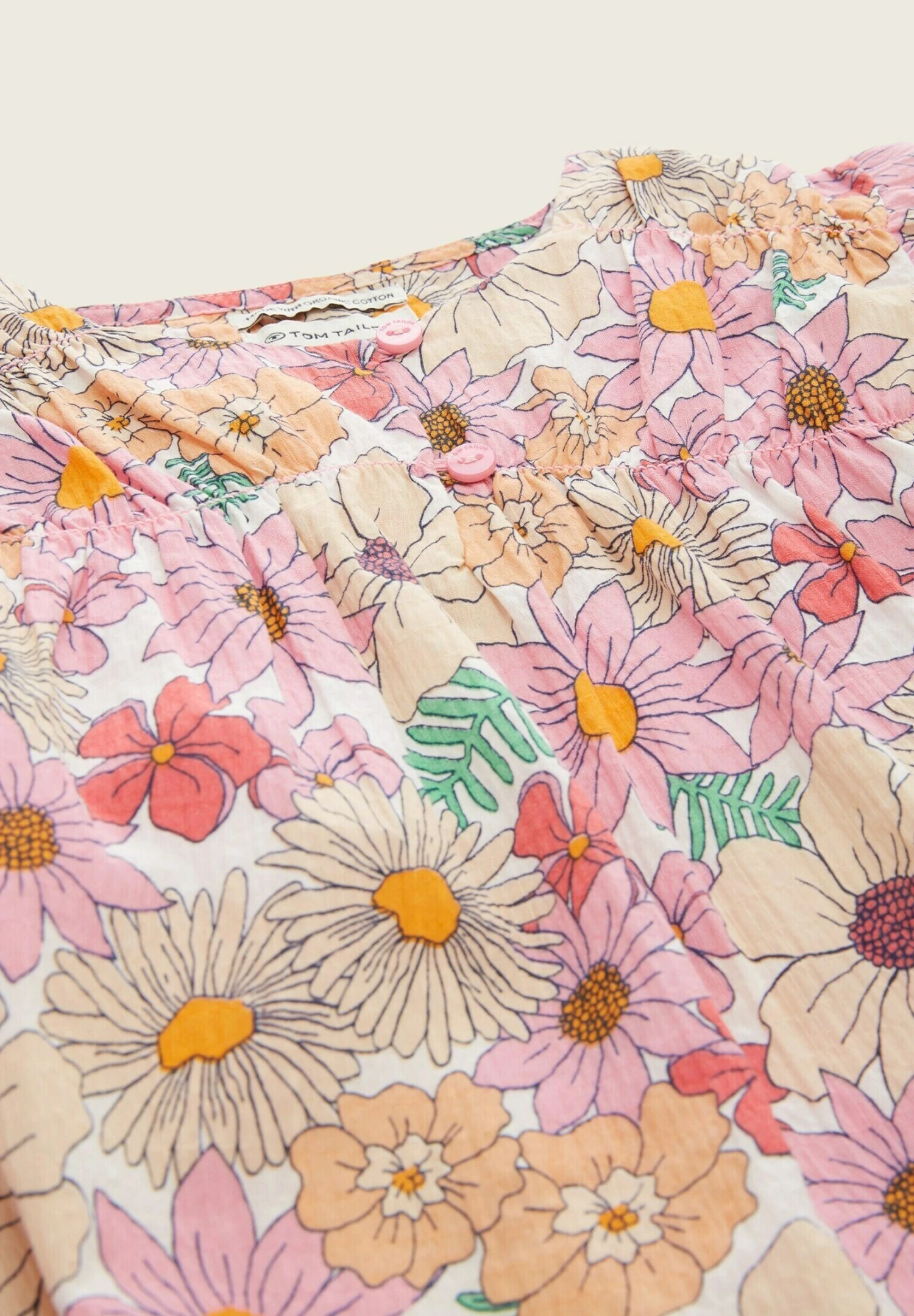 Tom Tailor Mit Muster - Blouse - Big Wildflower Print 3 Tom Tailor Mit Muster - Blouse - Big Wildflower Print - Afbeelding 3