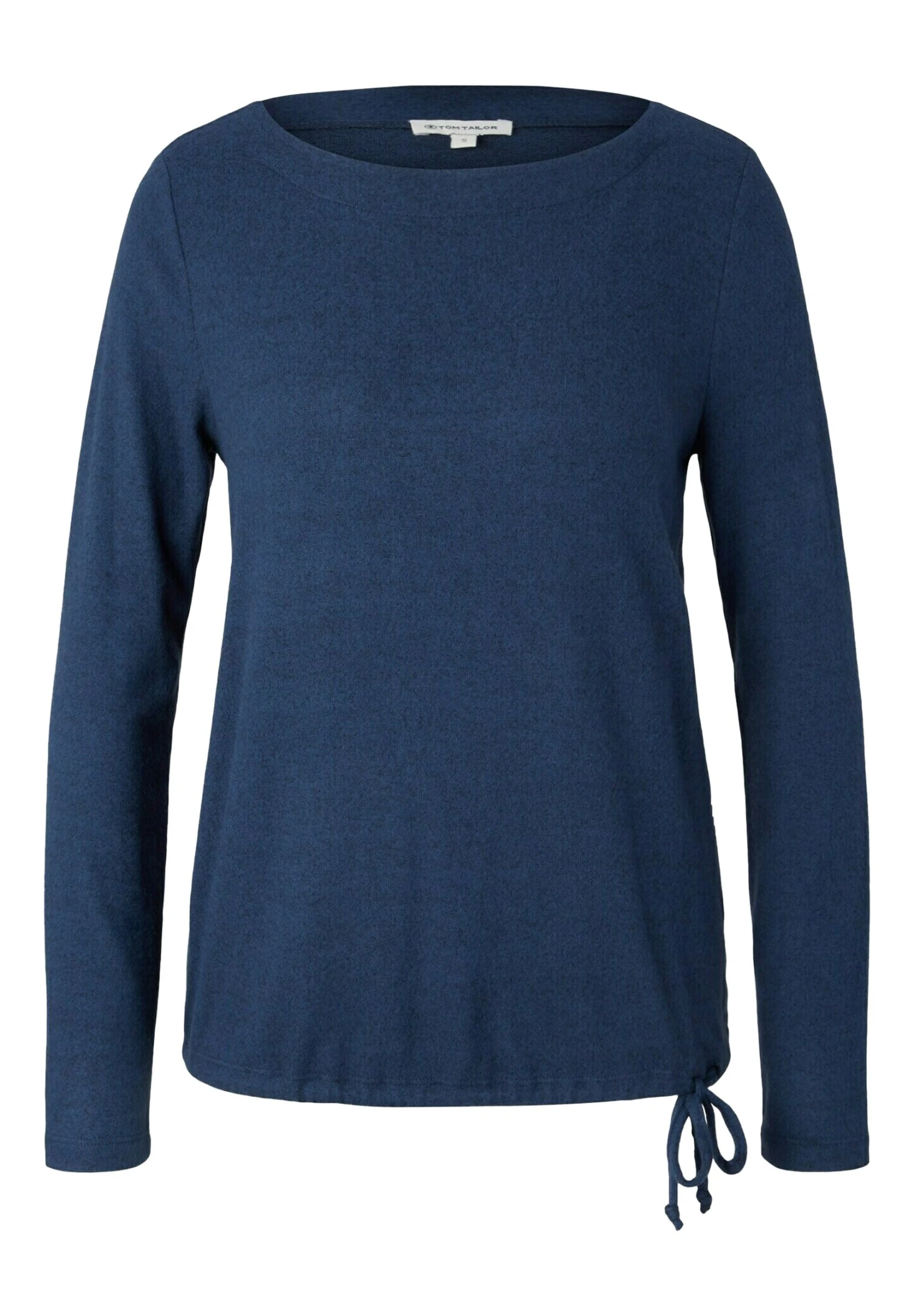 Tom Tailor Gemustertes Mit Schleife - Longsleeve - Dark Denim Blue Melange 5 Tom Tailor Gemustertes Mit Schleife - Longsleeve - Dark Denim Blue Melange - Afbeelding 5