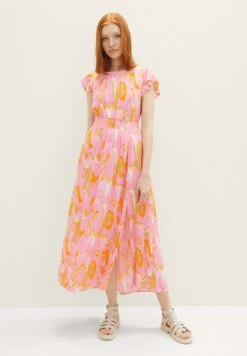 TOM TAILOR Denim Gemustertes - Jurk - Abstract Pink Print