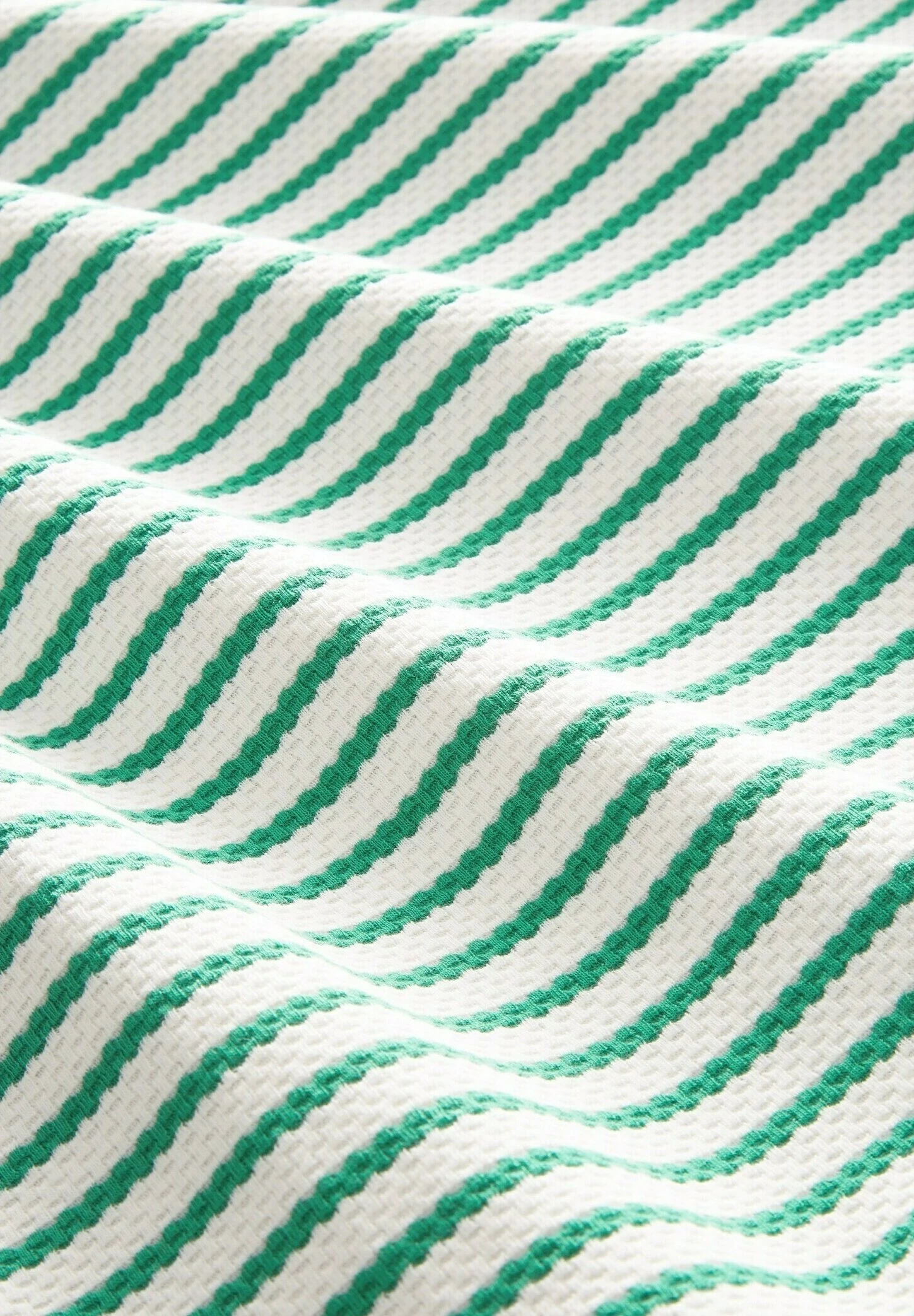 Tom Tailor Structure - Sweater - Off White Green Stripe 6 Tom Tailor Structure - Sweater - Off White Green Stripe - Afbeelding 6