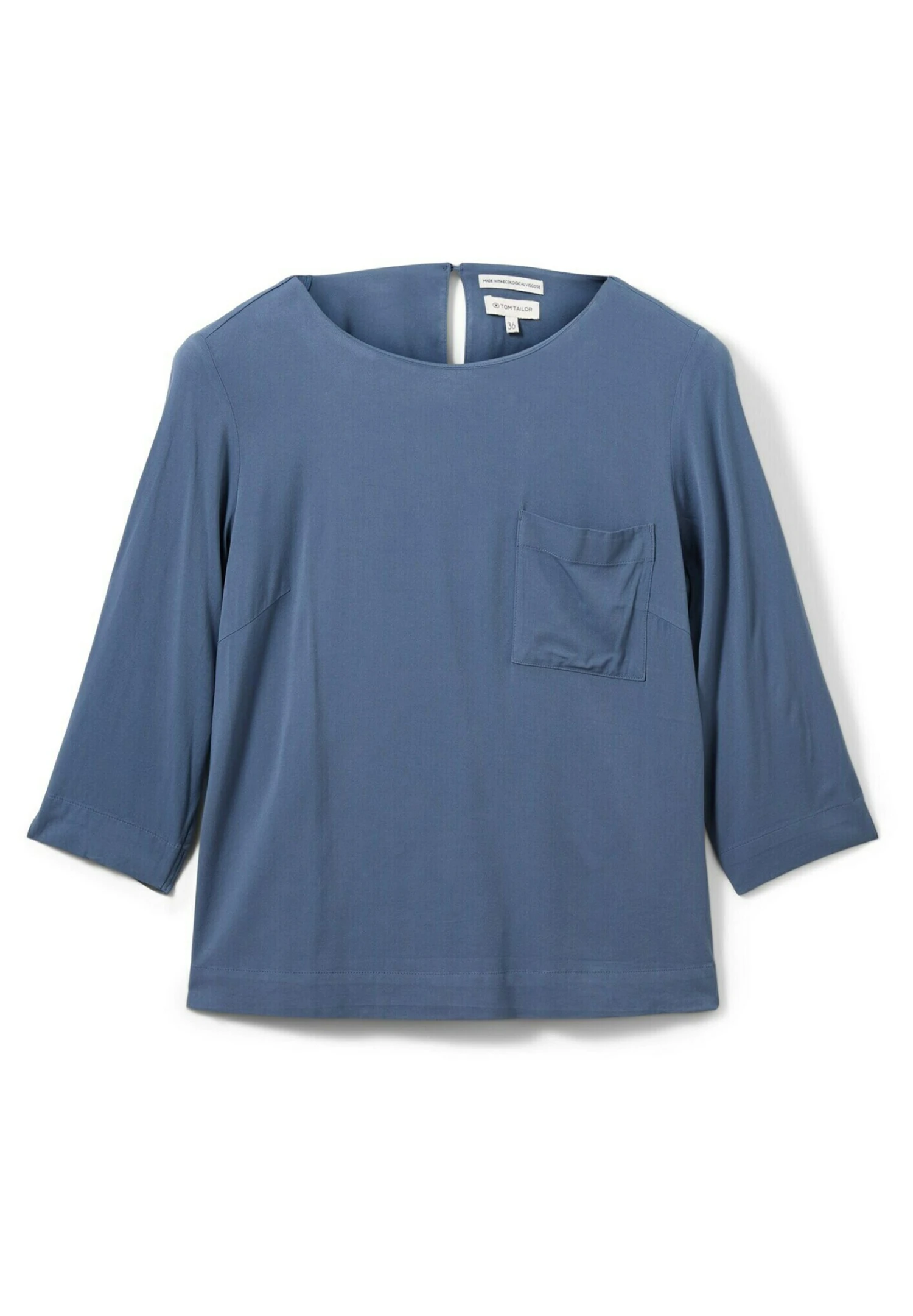 Tom Tailor Easy Shape - Blouse - Stormy Sea Blue 3 Tom Tailor Easy Shape - Blouse - Stormy Sea Blue - Afbeelding 3