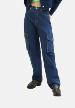 TOM TAILOR Denim Baggy - Straight Leg Jeans - Clean Dark Stone Blue Denim 18 TOM TAILOR Denim Baggy - Straight Leg Jeans - Clean Dark Stone Blue Denim -Tom Tailor eb6210eaa235436eb23b5a1416ab587a