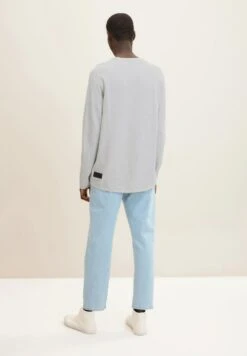 TOM TAILOR Denim Basic- Trui - Light Stone Grey Melange -Tom Tailor ecb0955e557c4141b64e153b6bbc86df