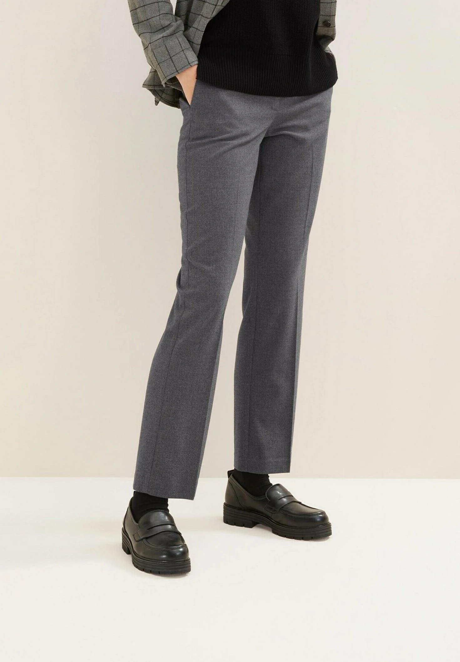 Tom Tailor Klassische Bundfalten - Chino - Evident Anthracite Melange 6 Tom Tailor Klassische Bundfalten - Chino - Evident Anthracite Melange - Afbeelding 6