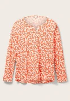 Tom Tailor Mit Alloverprint  - Longsleeve - Red Floral Design -Tom Tailor ed8da875948b463e9b5014f4ae5366a0