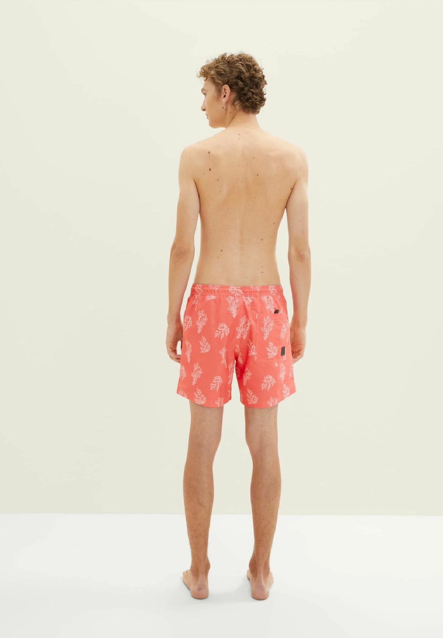 TOM TAILOR Denim Mit Allover-Print - Zwemshorts - Red White Big Coral Print 3 TOM TAILOR Denim Mit Allover-Print - Zwemshorts - Red White Big Coral Print - Afbeelding 3