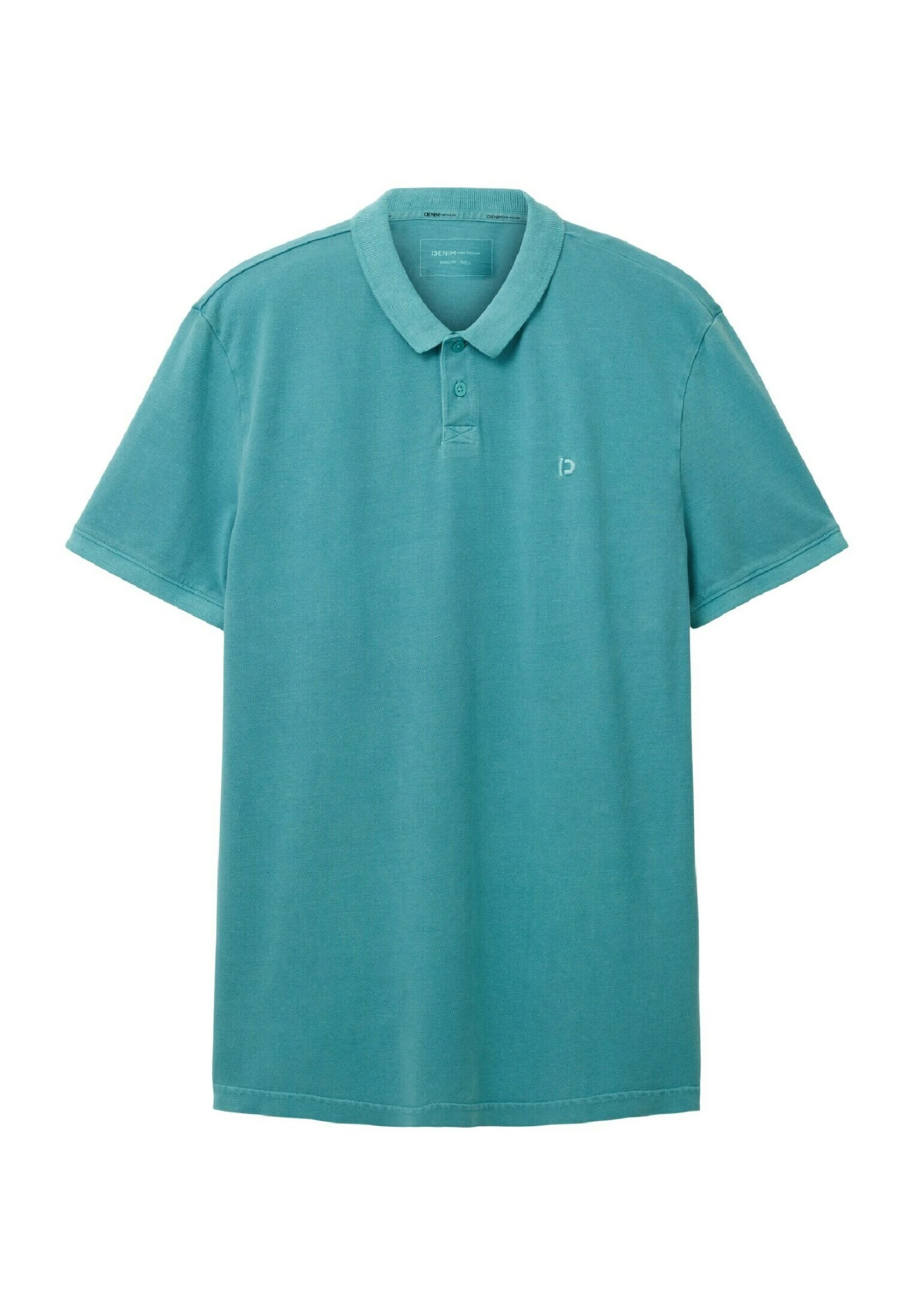 TOM TAILOR Denim Poloshirt - Deep Turquoise 8 TOM TAILOR Denim Poloshirt - Deep Turquoise - Afbeelding 8