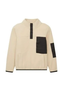Tom Tailor Fleece Trui - Soft Light Beige