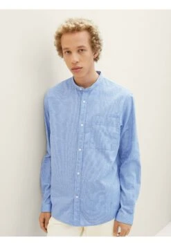 TOM TAILOR Denim Mit Ragen - Overhemd - Shiny Royal Blue Structure -Tom Tailor eed0daa067d04be9869cbdfd41e104dd