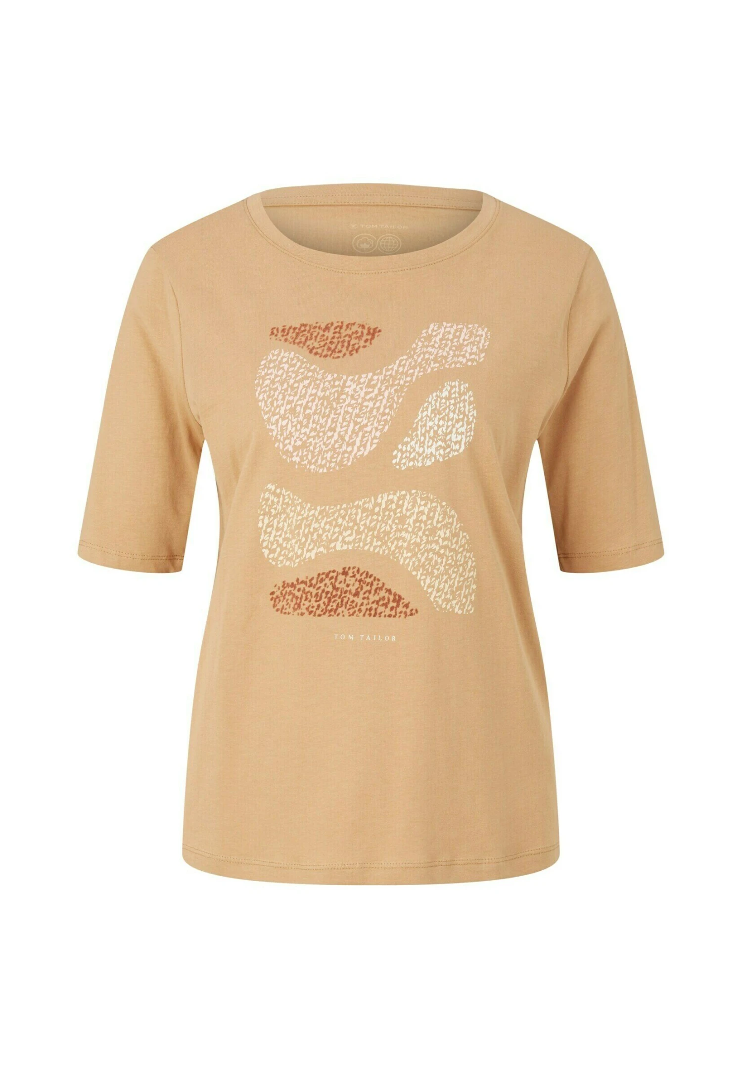 Tom Tailor Mit Print - T-Shirt Print - Soft Light Camel 7 Tom Tailor Mit Print - T-Shirt Print - Soft Light Camel - Afbeelding 7