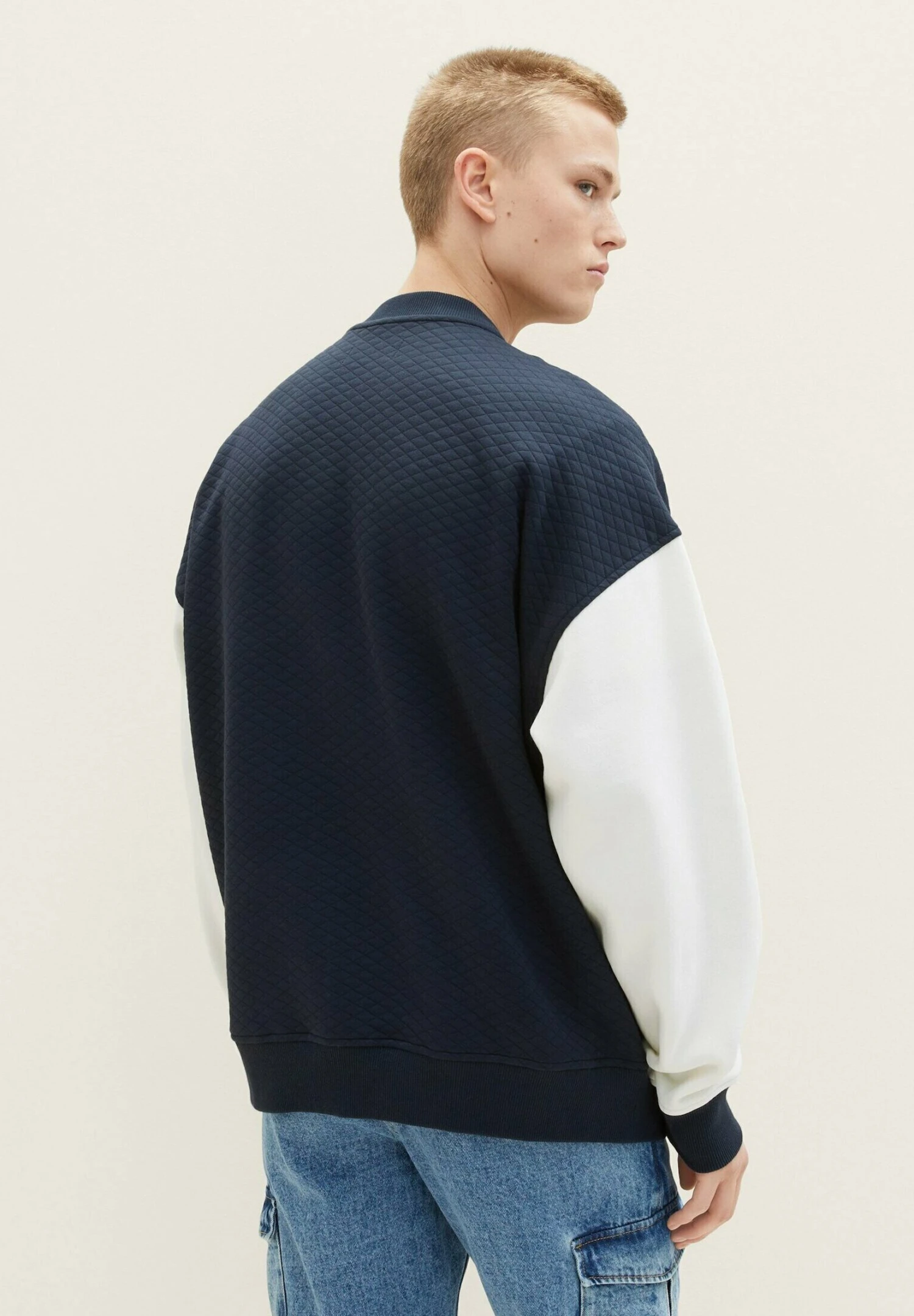 TOM TAILOR Denim Sweater Met Rits - Sky Captain Blue 3 TOM TAILOR Denim Sweater Met Rits - Sky Captain Blue - Afbeelding 3