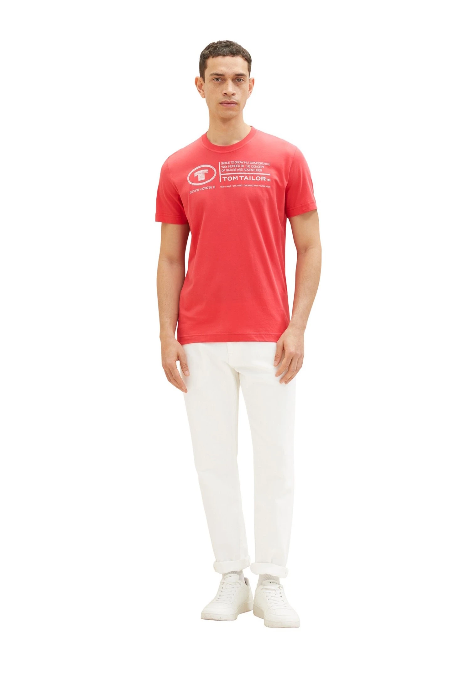 Tom Tailor Mit Print - T-Shirt Print - Rot 6 Tom Tailor Mit Print - T-Shirt Print - Rot - Afbeelding 6